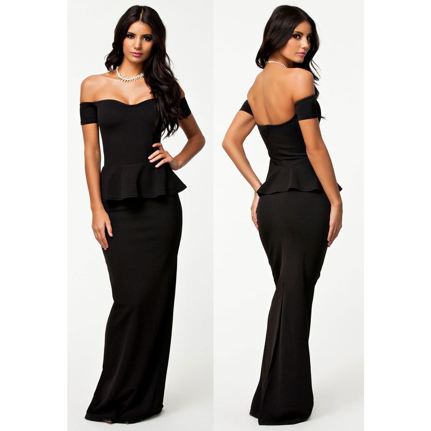 Black Off Shoulder Maxi Dress - Best YOU by HTS