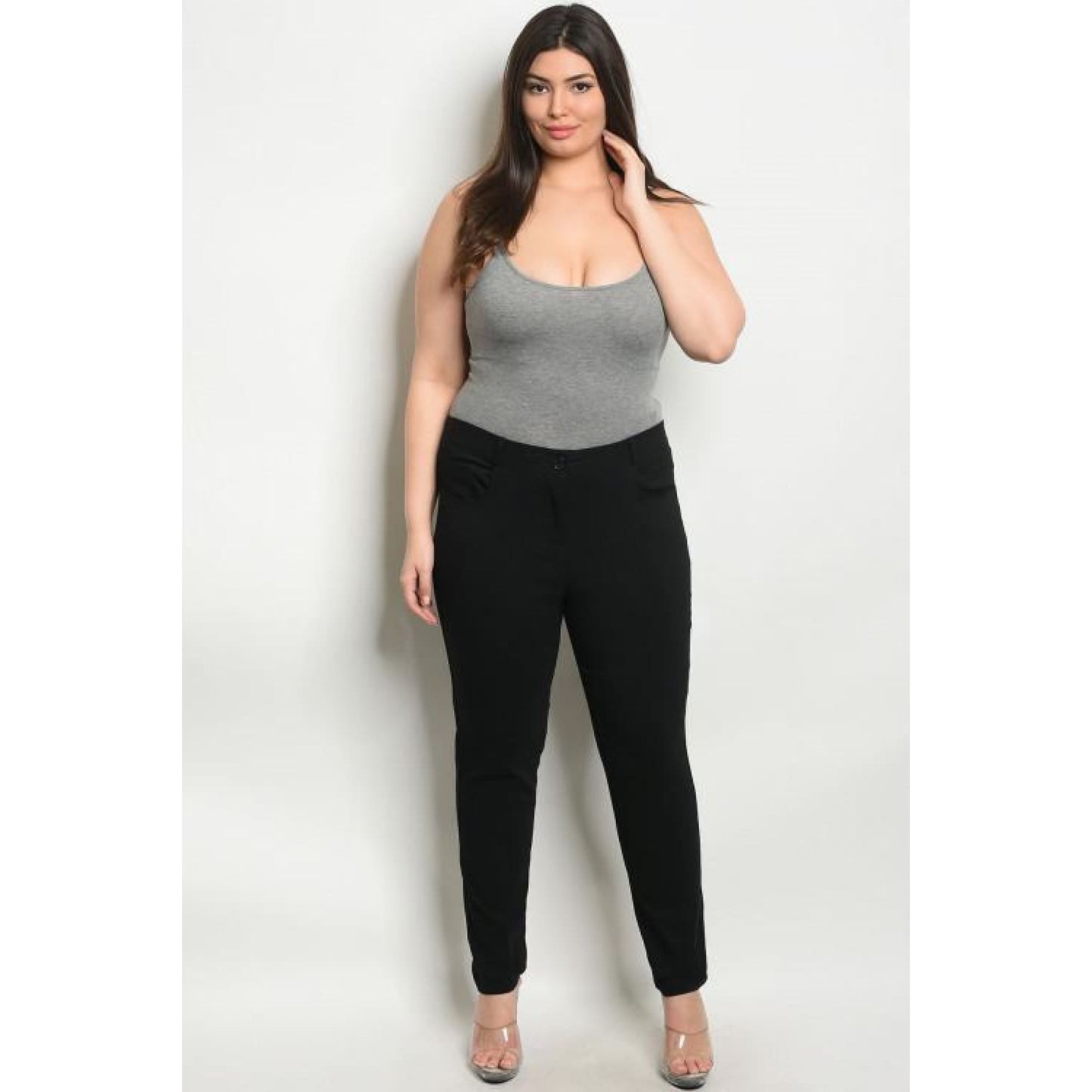 Black Pencil Pants Plus - Best YOU by HTS