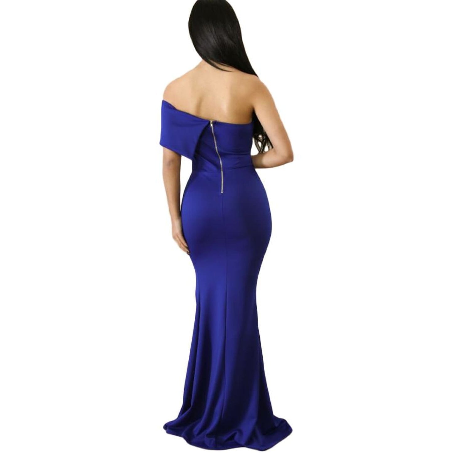 Blue One Sleeve Maxi Dress - Best YOU by HTS
