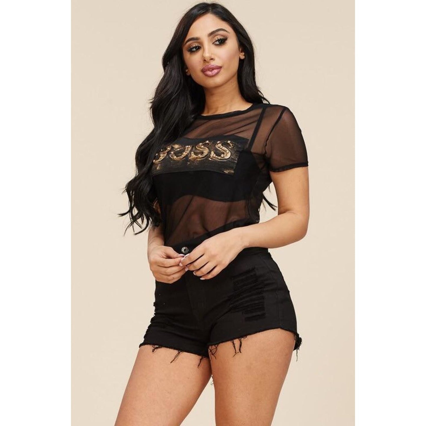 BOSS Mesh Top- Plus - Best YOU by HTS