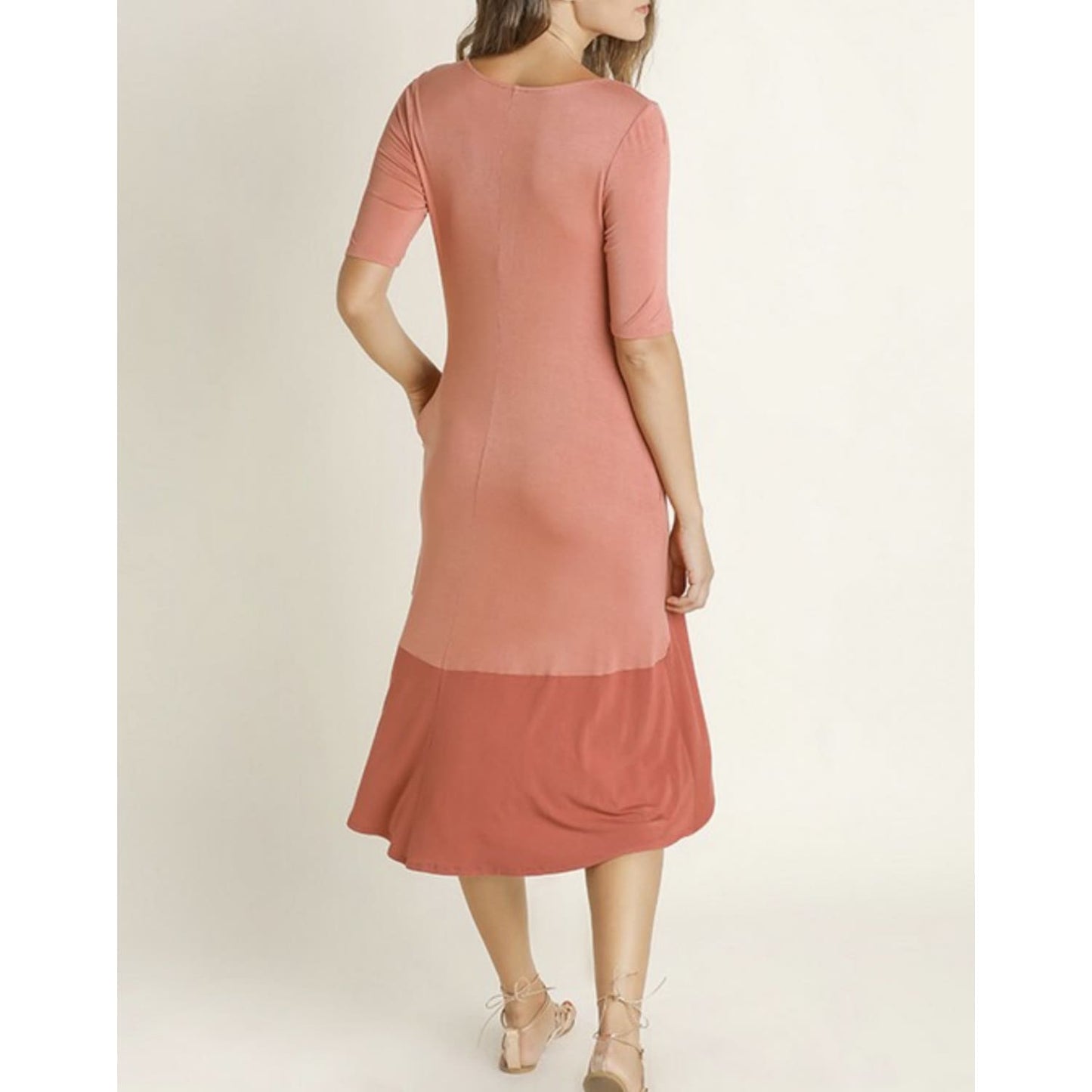 Cinnamon Contrast Dress - Best YOU by HTS