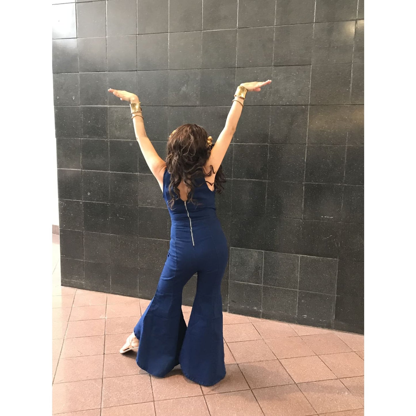 Denim Flare Bottom Jumpsuit - Best YOU by HTS