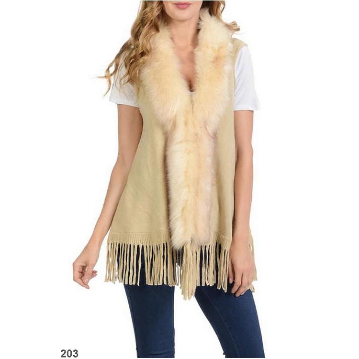 Fur Fringe Vest - Best YOU by HTS