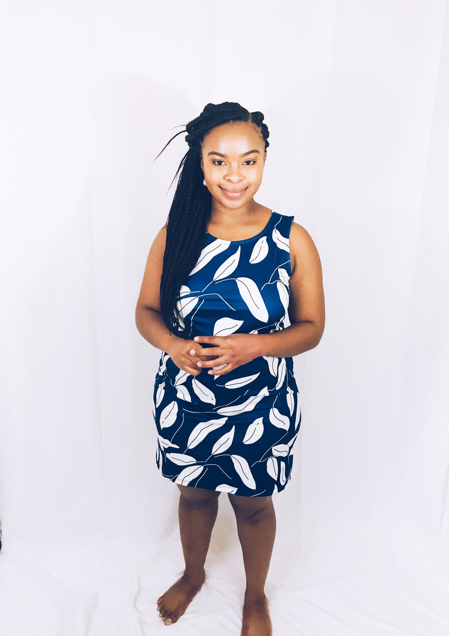 Blue Leaf Tank Dress - Best YOU by HTS