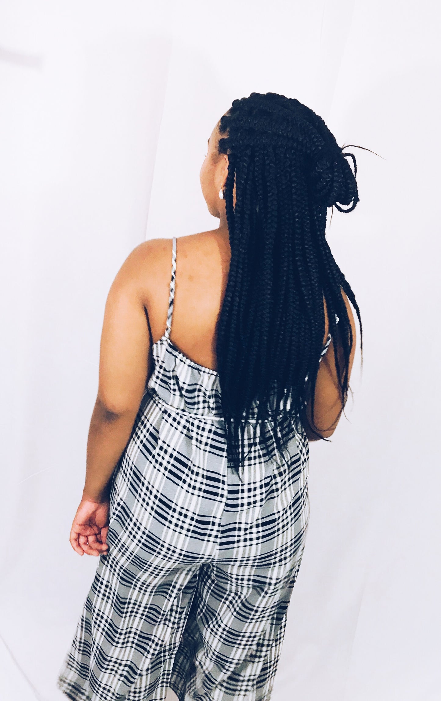 Black White Checkers Plus Size Jumpsuit 18W - Best YOU by HTS