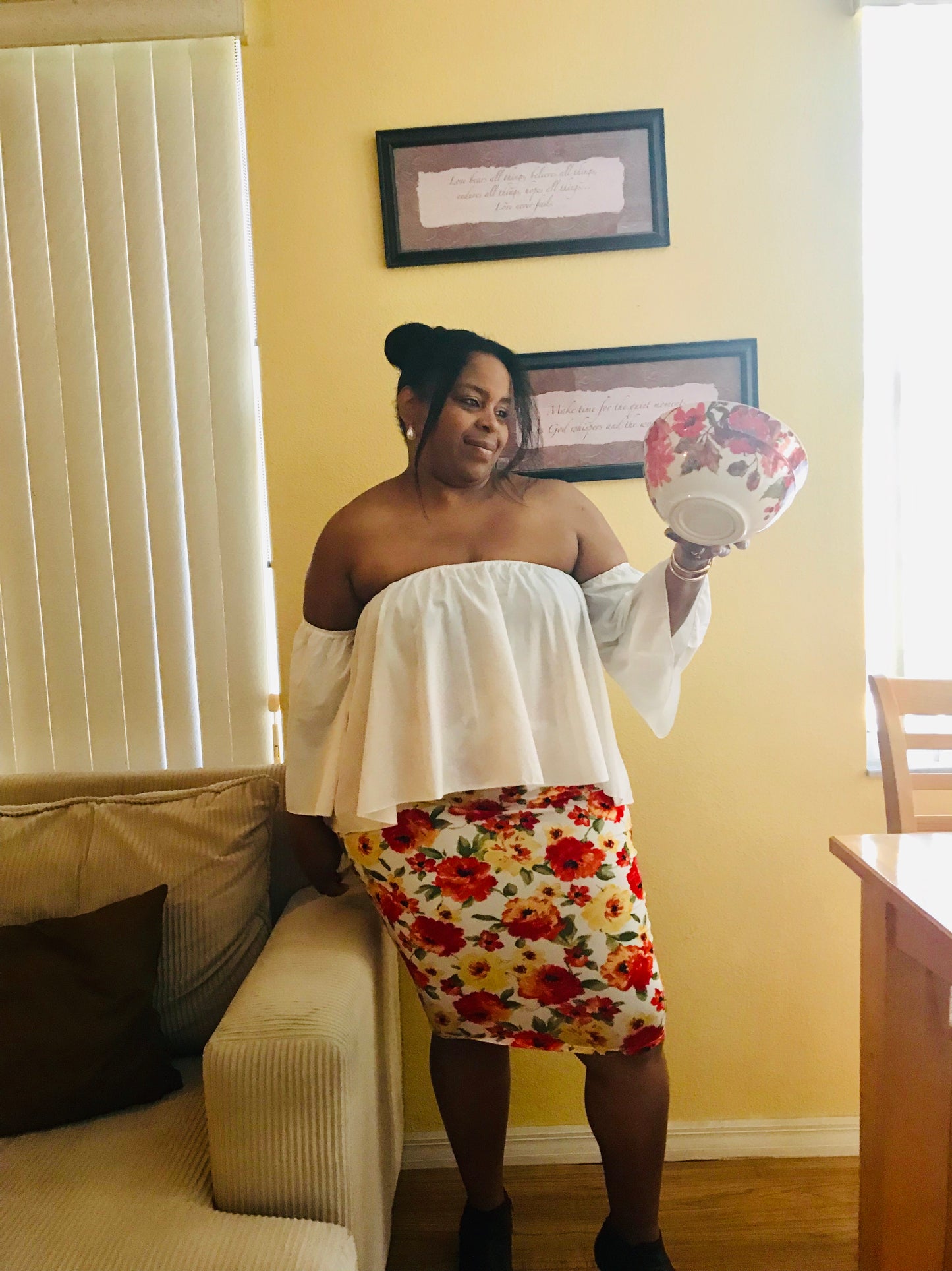 Midi Floral Skirt - Best YOU by HTS