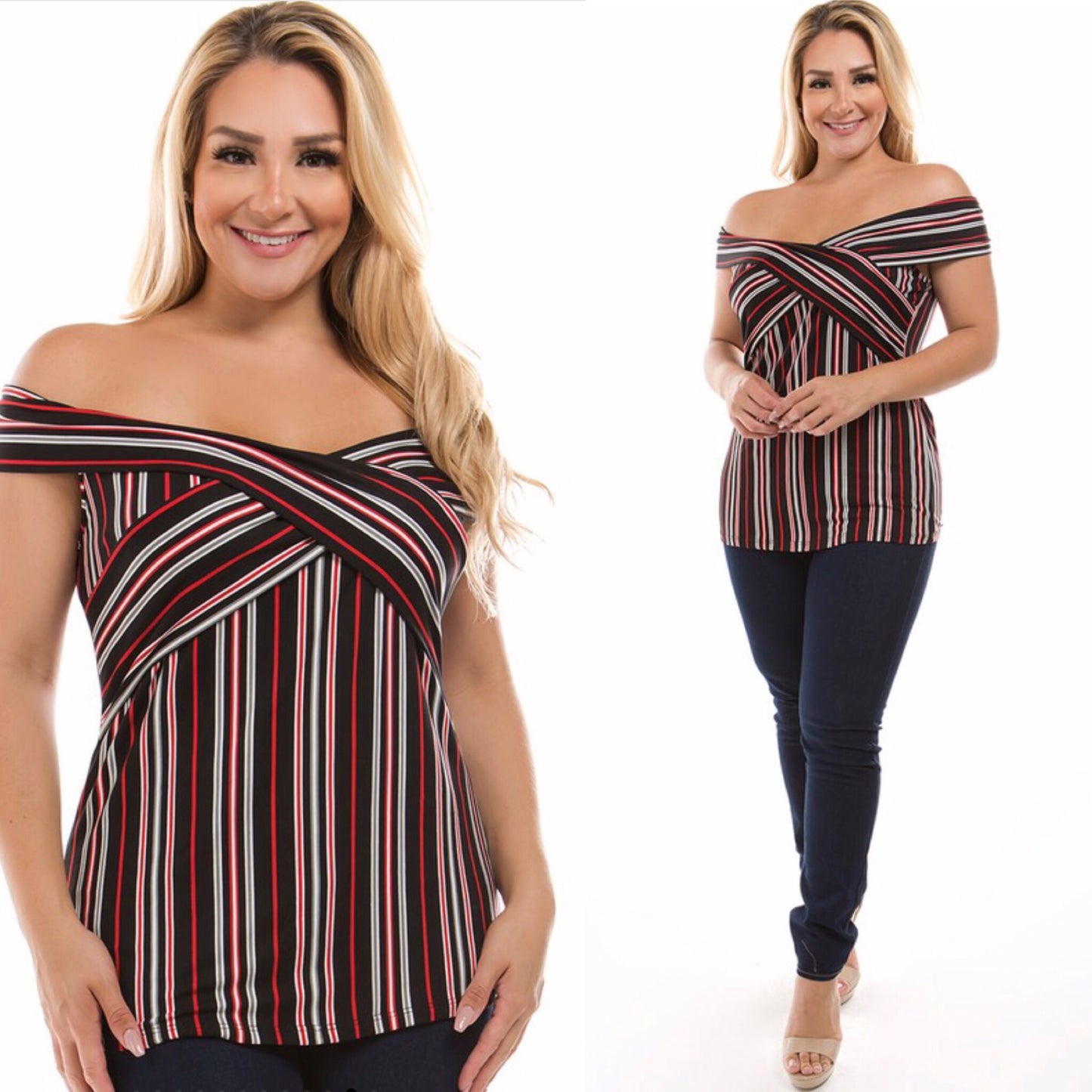 Sweetheart Off Shoulder Plus Size Top - Best YOU by HTS