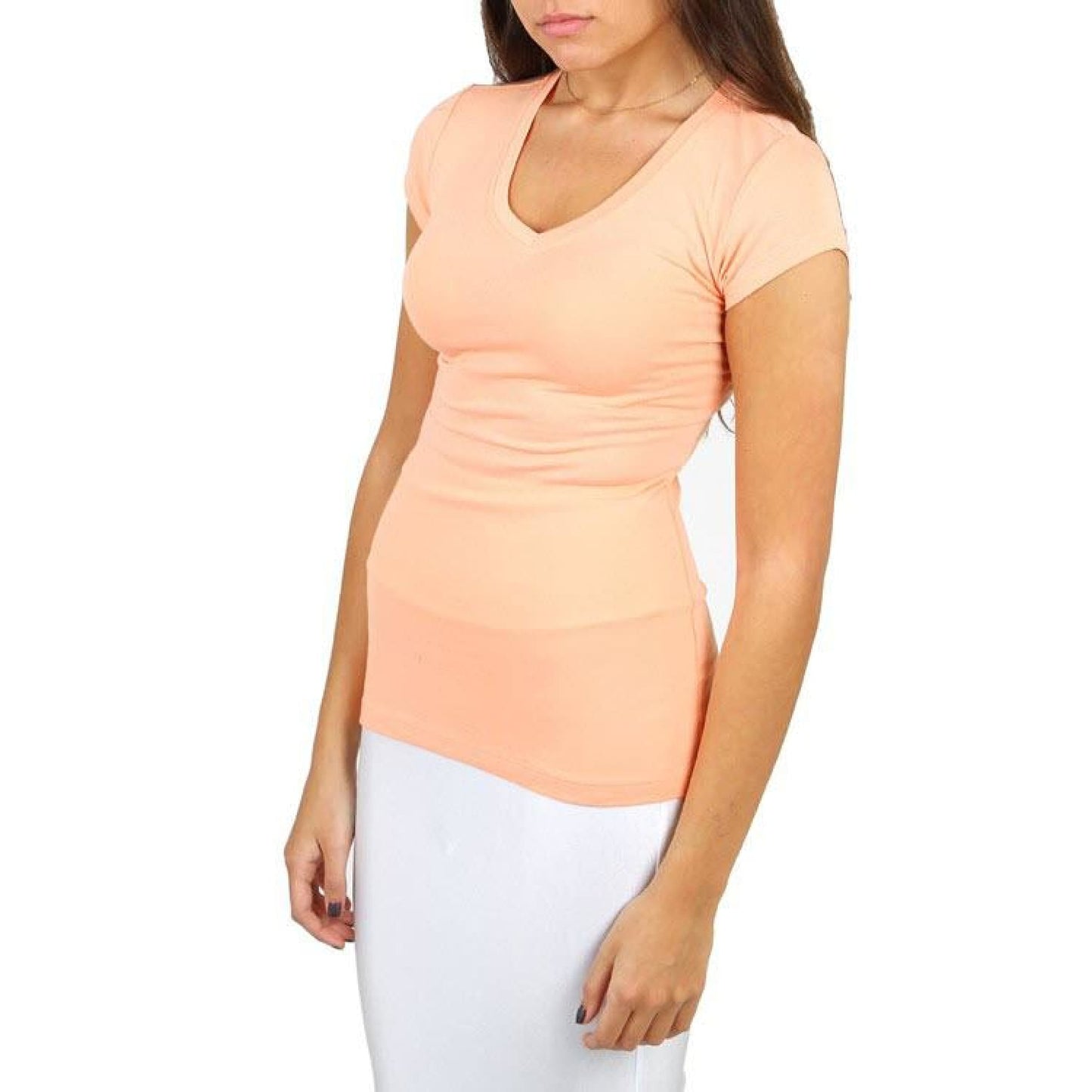 Peach Curvaceous Plus Size Tee Top - Best YOU by HTS