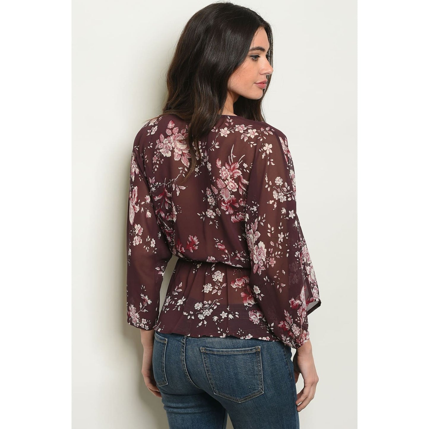 Plum Floral Top - Best YOU by HTS