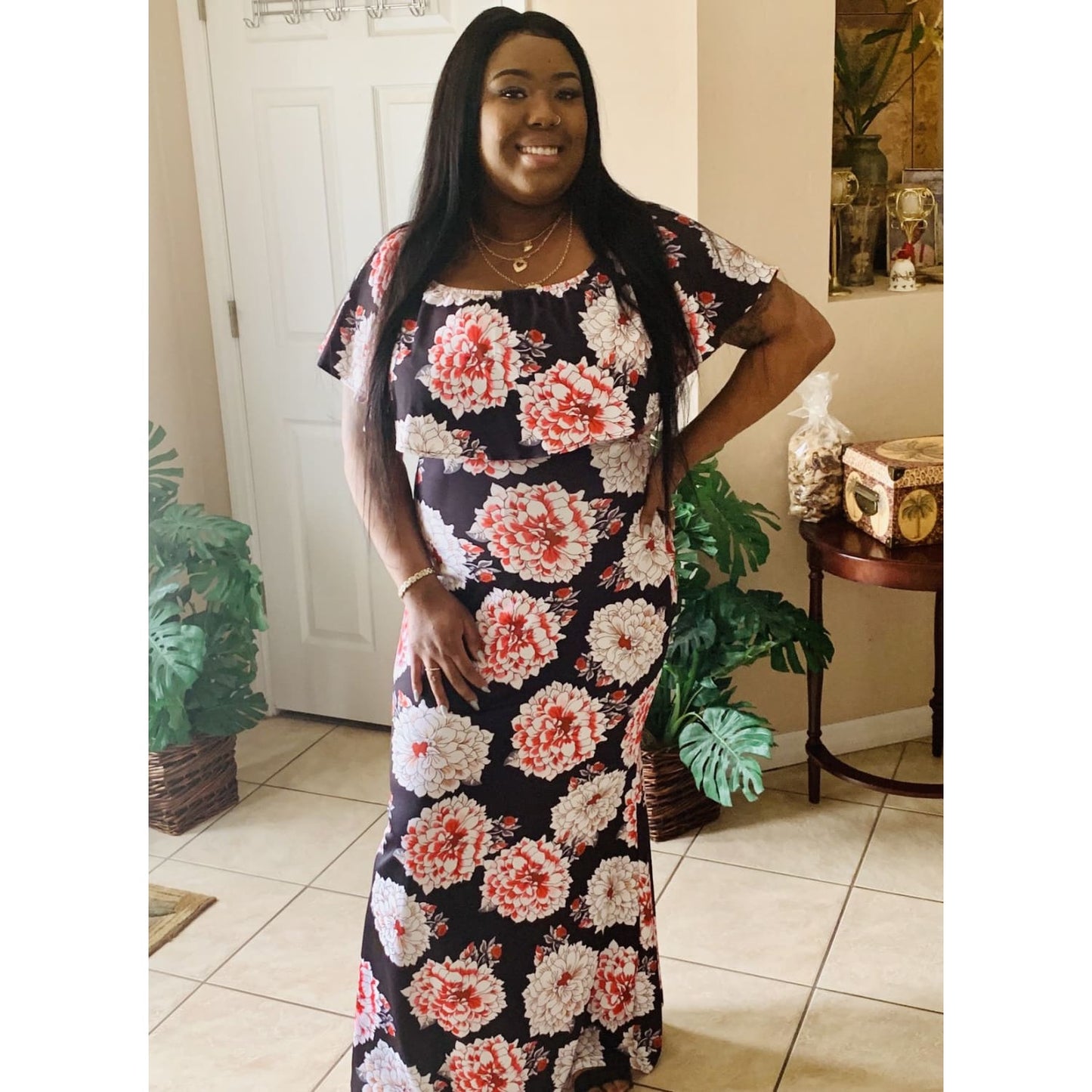 Sky Bloom Plus Maxi Dress - Best YOU by HTS