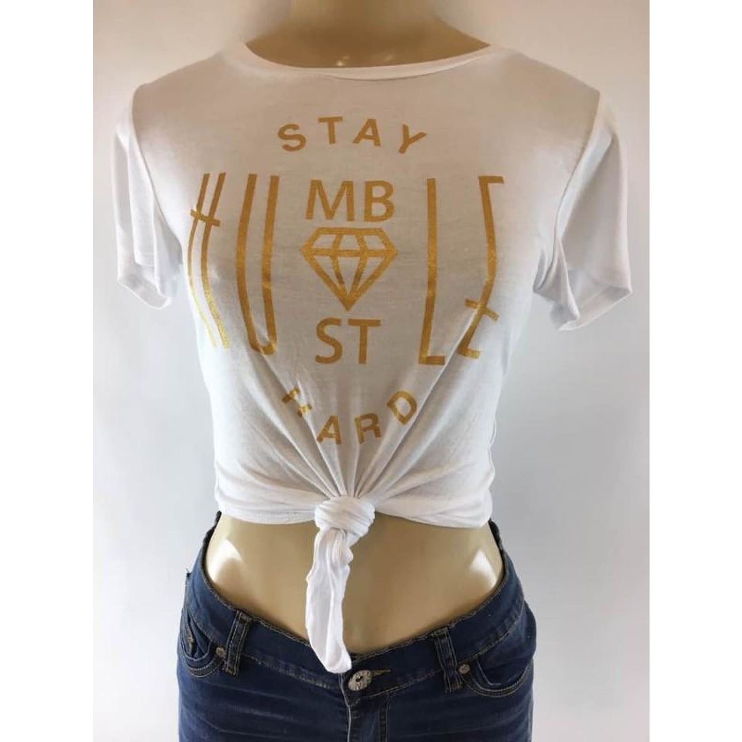 Stay Humble Hustle Hard Crop Top - Best YOU by HTS