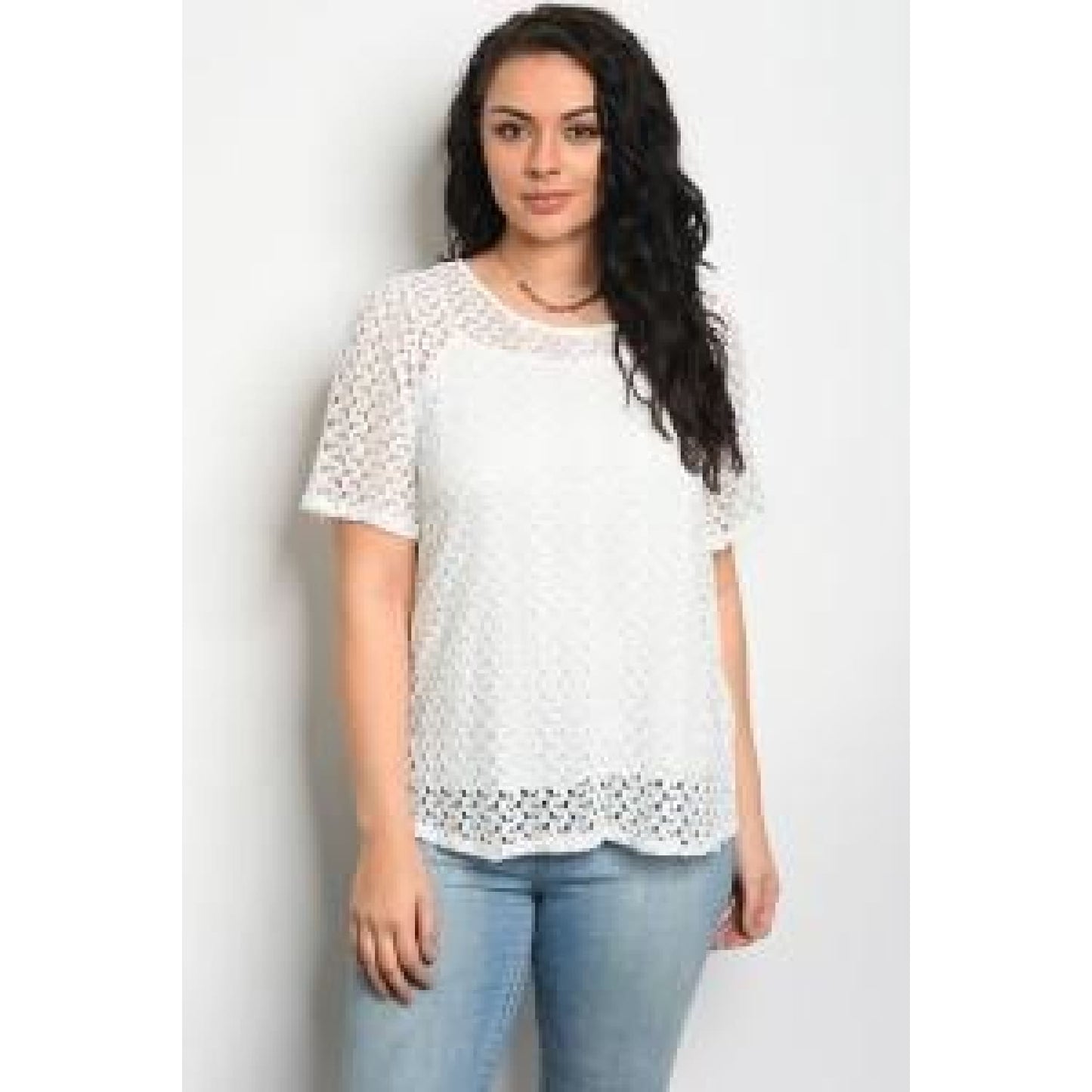 Two- Piece Lace Chiffon Top - Best YOU by HTS