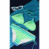 Ombre Bikini Green Swimsuit Set Best YOU by HTS SWIMSUITS