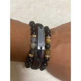 Black beaded bracelet