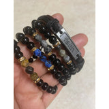 Black beaded bracelet