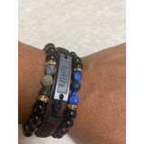 Black beaded bracelet