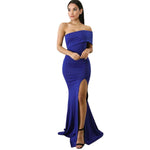 Blue One Sleeve Maxi Dress - Best YOU by HTS