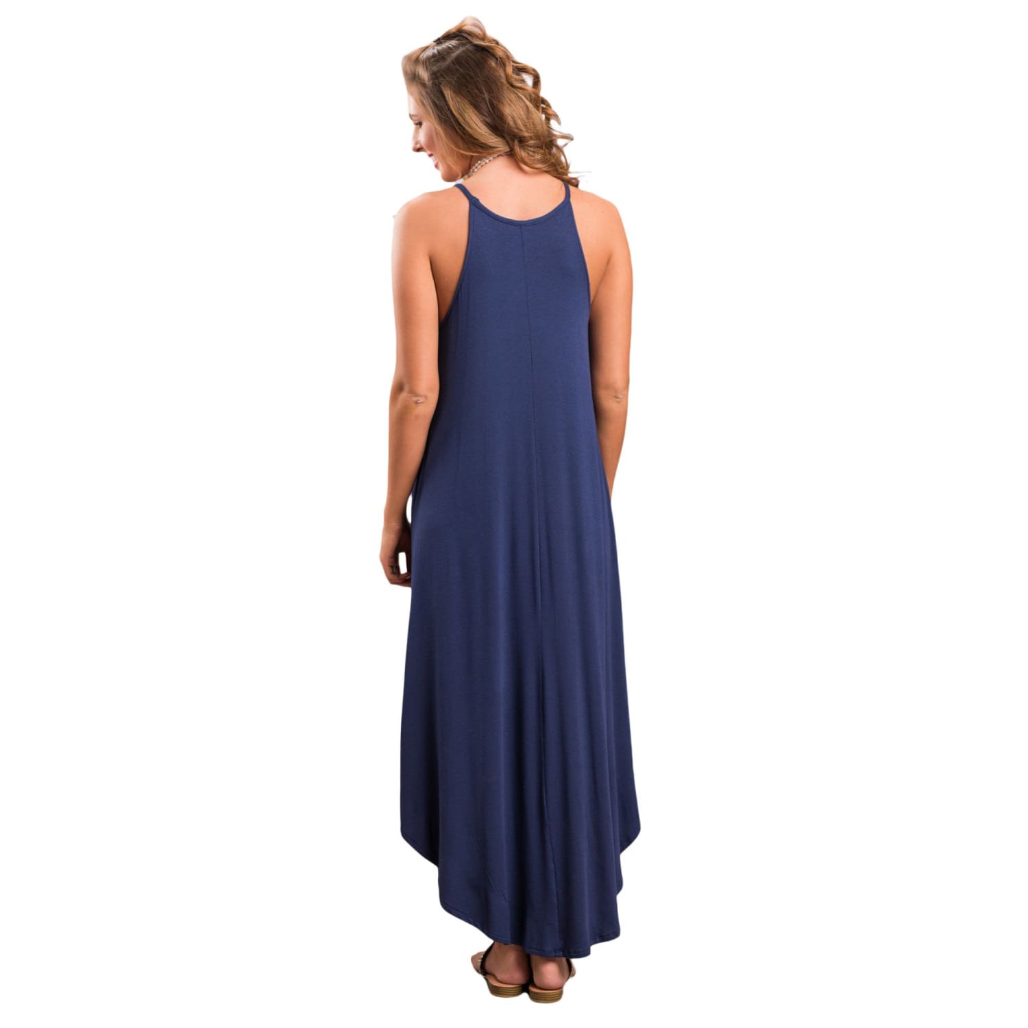 Blue Sexy Asymmetric Maxi Dress - Best YOU by HTS