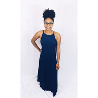 Blue Sexy Asymmetric Maxi Dress - Best YOU by HTS