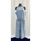 Blue Stripes Jumpsuit - Plus - OUTFITS