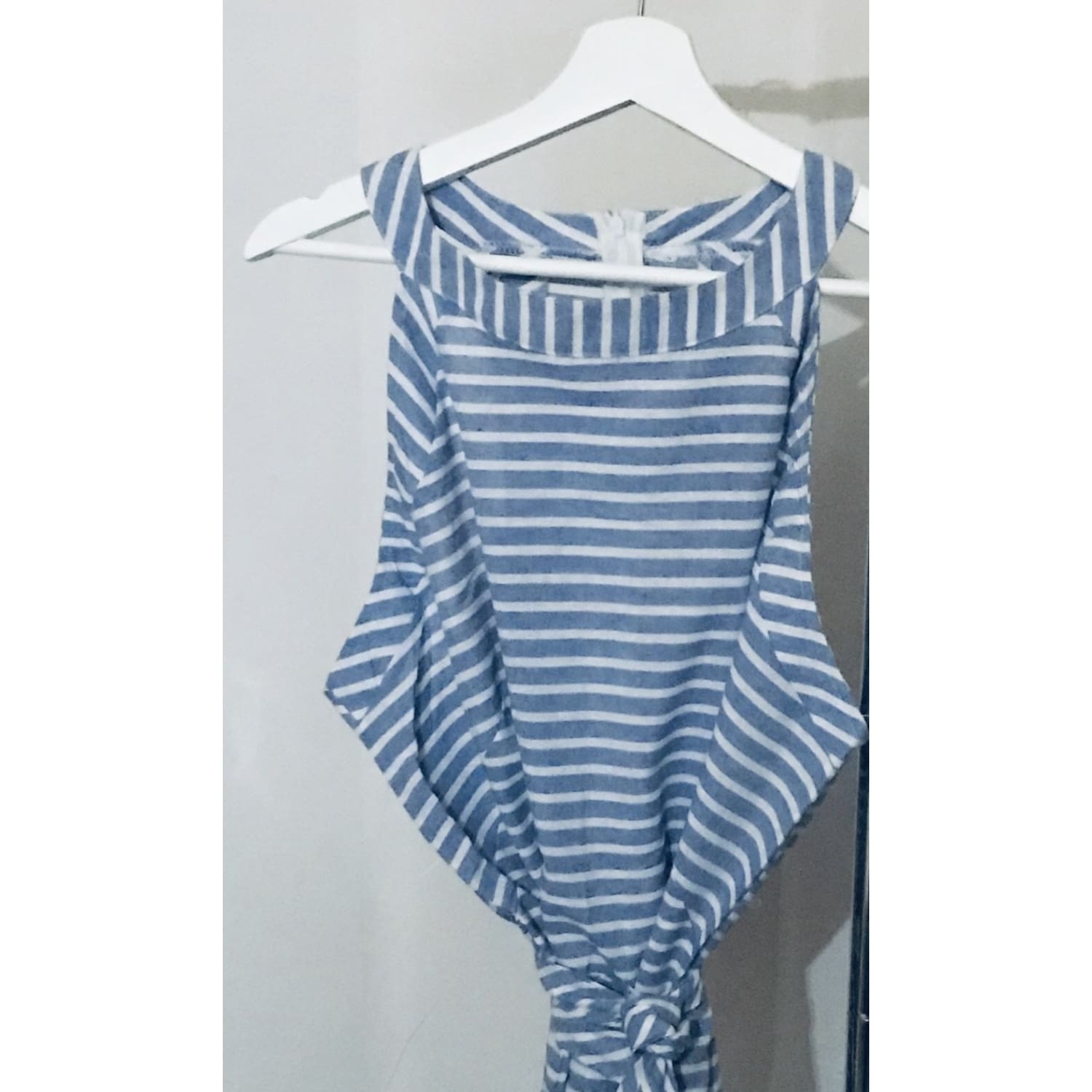 Blue Stripes Jumpsuit - Plus - OUTFITS
