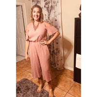 Cold Shoulder Culotte Jumpsuit - Best YOU by HTS