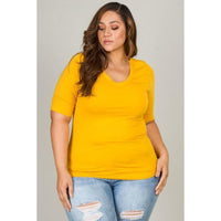 Curvaceous Plus Size Tee Top - Best YOU by HTS
