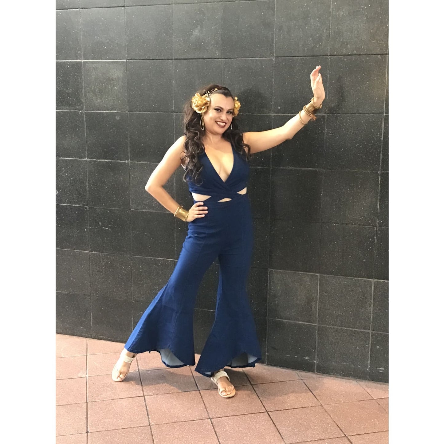 Denim Flare Bottom Jumpsuit - Best YOU by HTS