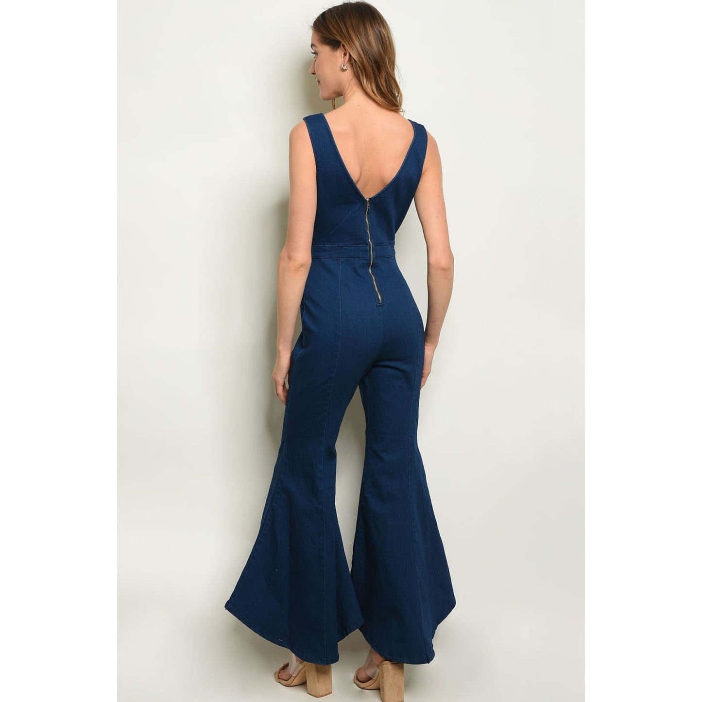Denim Flare Bottom Jumpsuit - Best YOU by HTS
