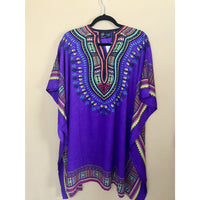 Ethnic Caftan Top - Purple Multi - TOPS