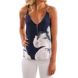 Floral Print Tank Top - Blue 4/6 - Best YOU by HTS
