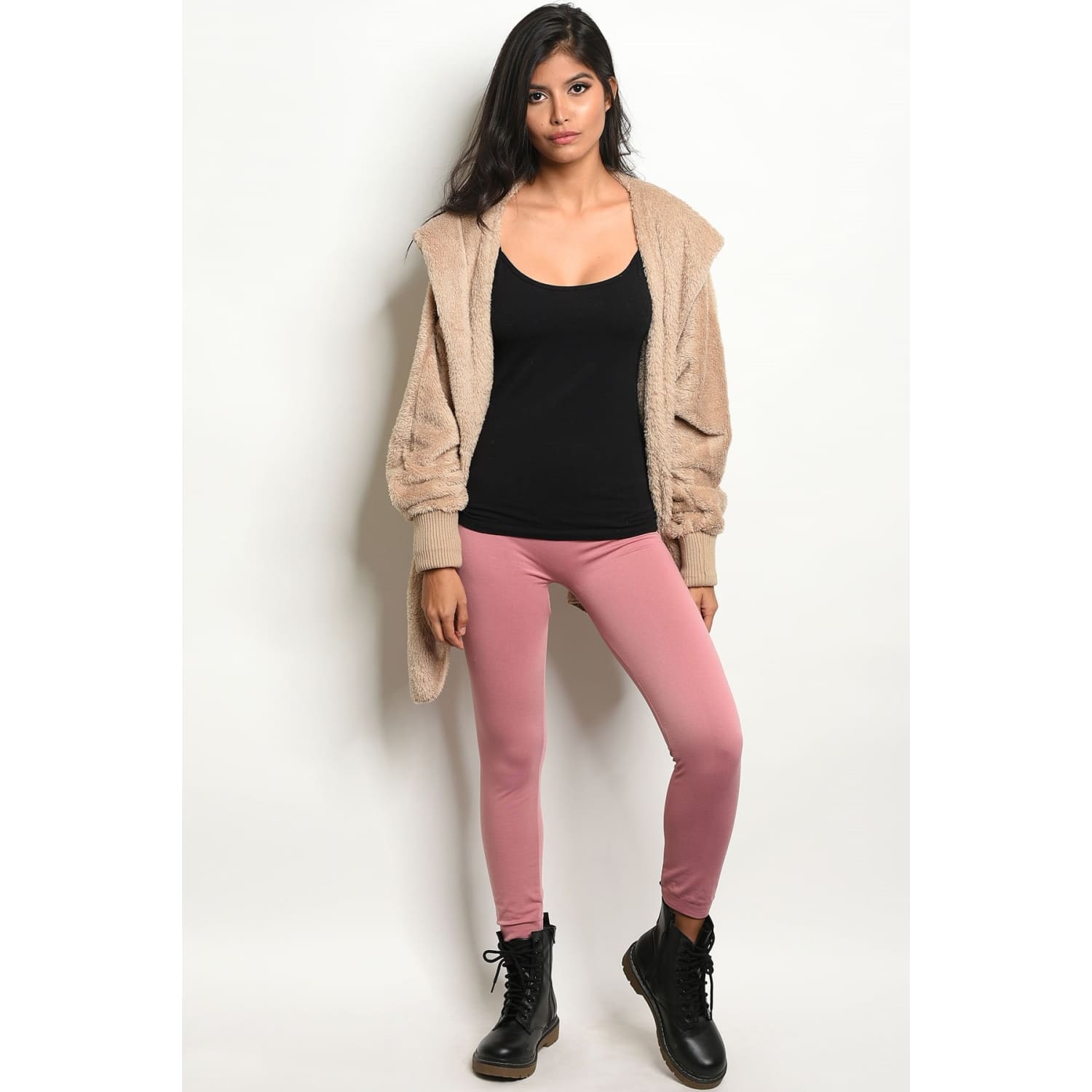Mauve One Size Regular Leggings - Best YOU by HTS