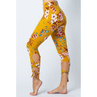 Mustard Ballerina Tie Leggings - Best YOU by HTS