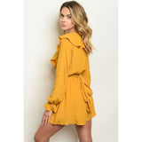 Mustard Long Sleeve Romper - Best YOU by HTS