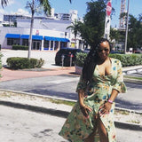 Olive Cream Wrap Dress - Best YOU by HTS