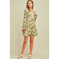 Pineapple Print Dress - DRESSES