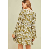 Pineapple Print Dress - DRESSES