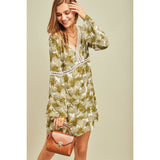 Pineapple Print Dress - DRESSES
