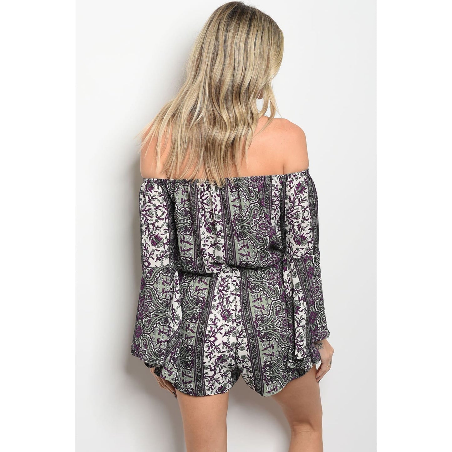 Purple and Sage Romper - Best YOU by HTS