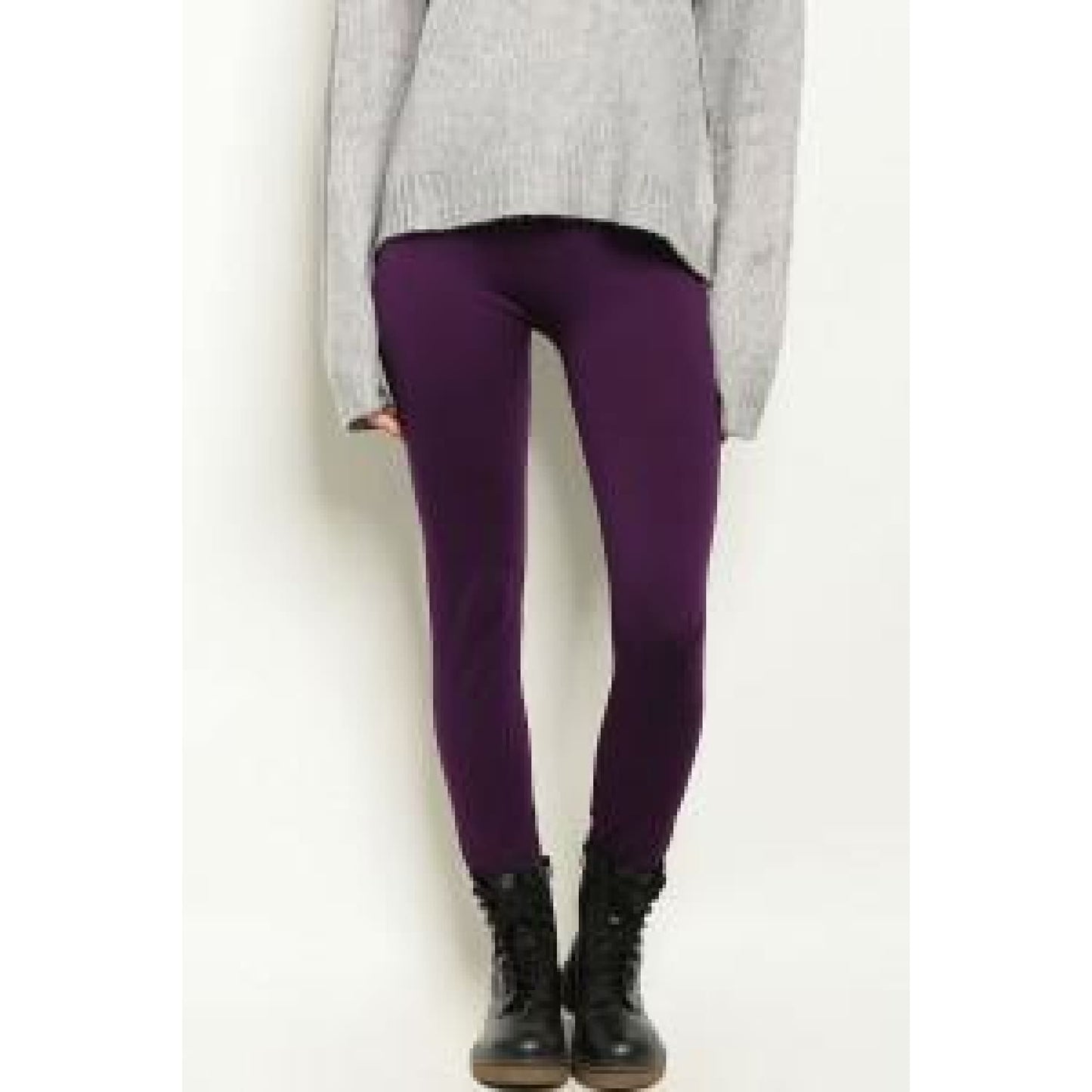 Purple One Size Regular Leggings - Leggings