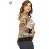 Sheer Mesh Cheetah Jacket