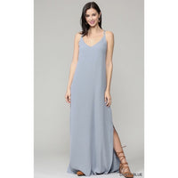 Shift Maxi Dress with Side Slits - DRESSES