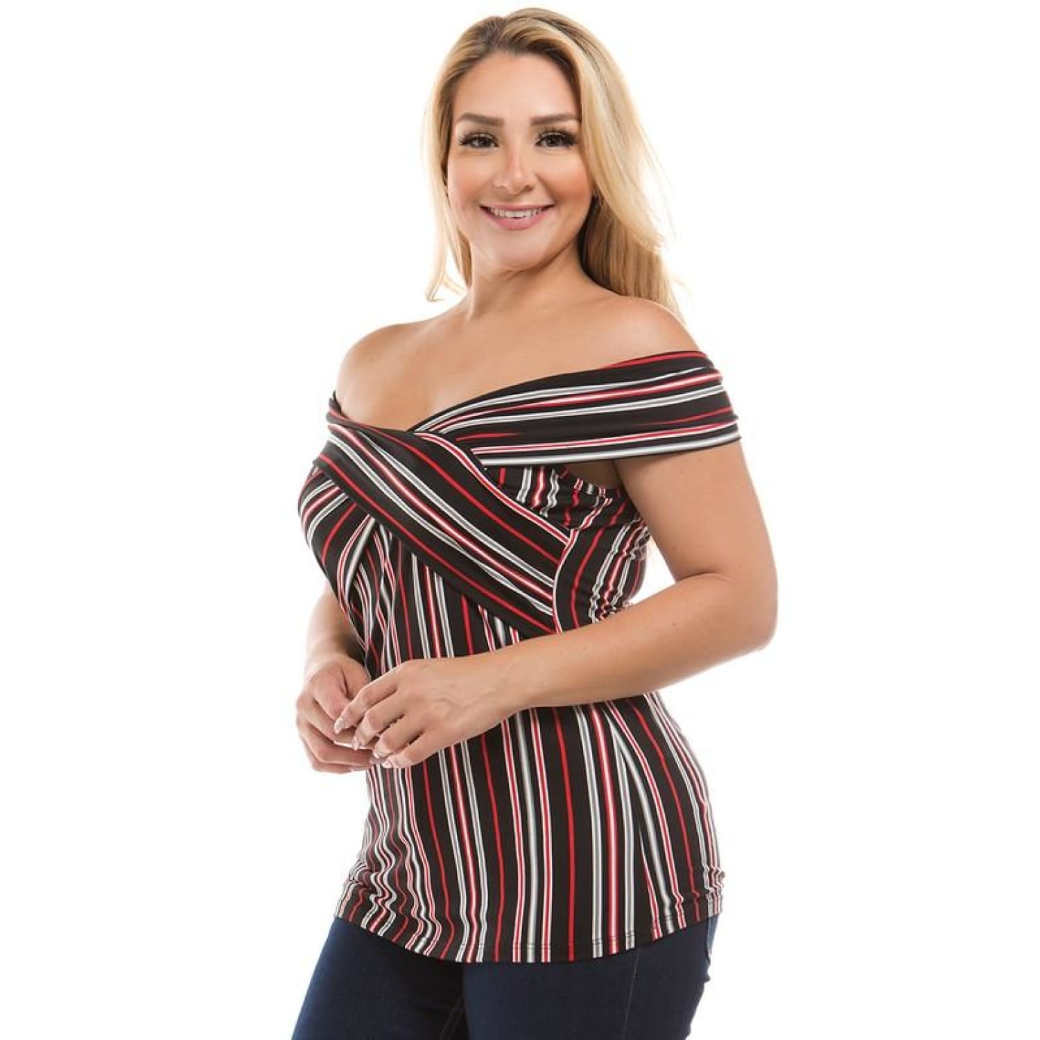 Sweetheart Off Shoulder Plus Size Top - Best YOU by HTS