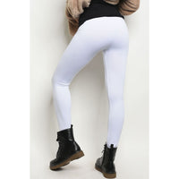 White One Size Regular Leggings - Best YOU by HTS