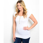 White Stretch Top 14/16 - Best YOU by HTS